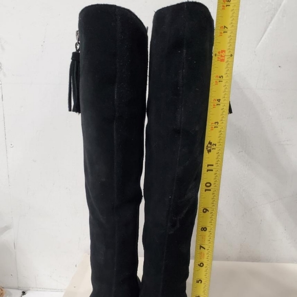 Anne Klein wide calf suede Wedge knee high boots In Box - Picture 15 of 16